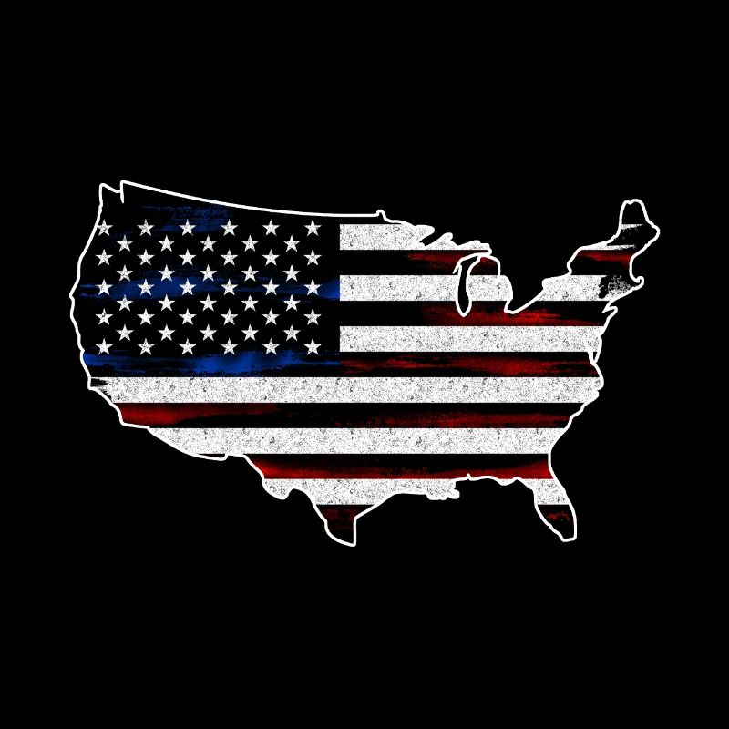 Stars and Stripes Map