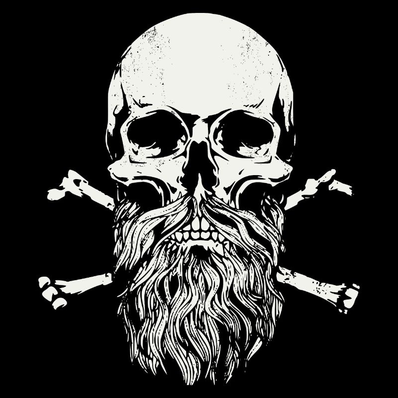 Bärtiger Schädel - Skull