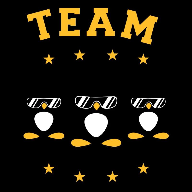 Pinguine Team Freunde