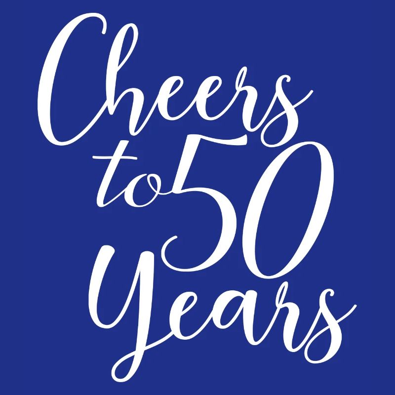 Cheers To 50 Years - Geburtstags- oder Jubiläumsgeschenk