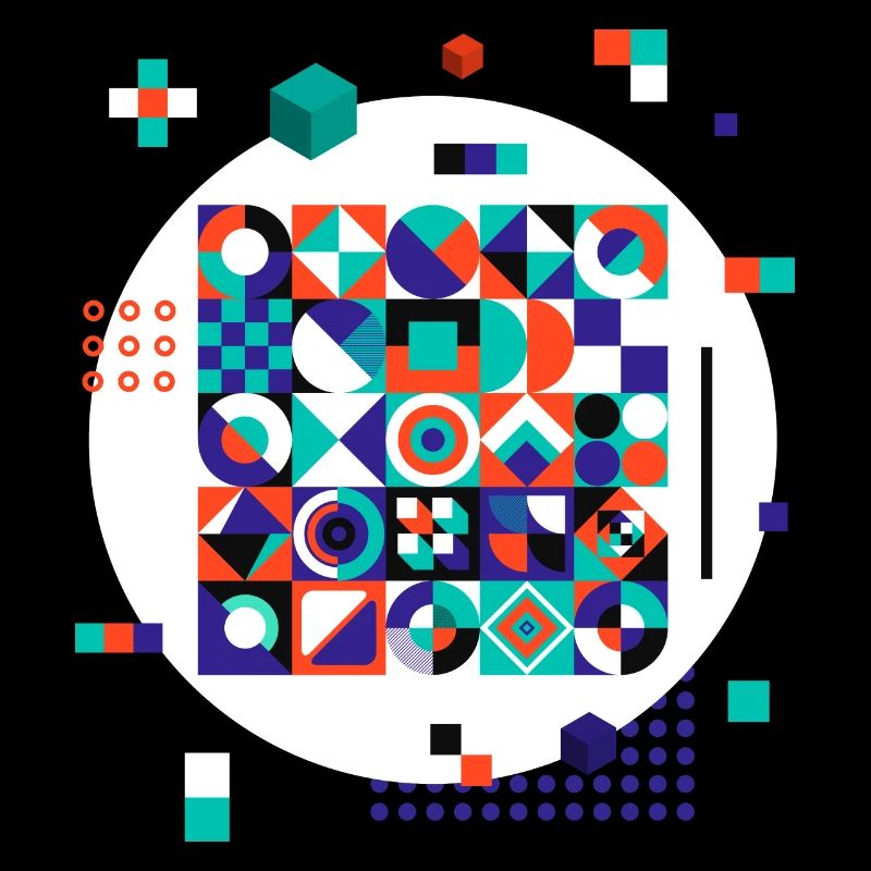 Geometrisches Muster (Formen, Kreis)