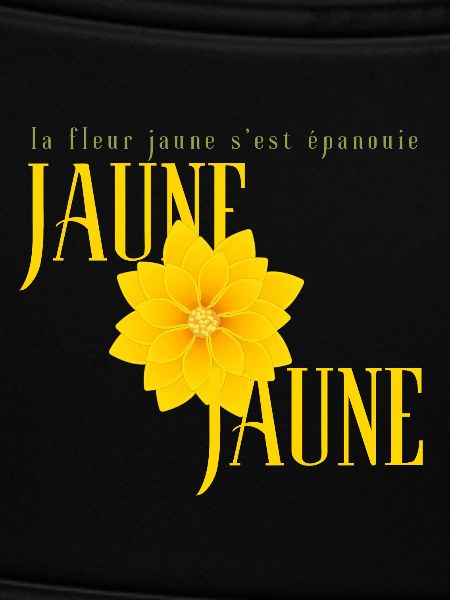 La fleur jaune épanouie
