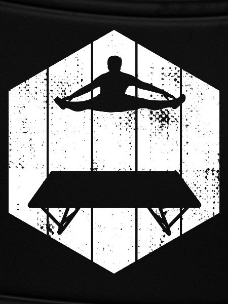 Lustiger Trampolinspringer
