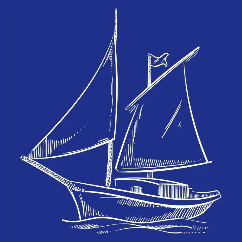 Sailing adventures in silhouette: Elegant