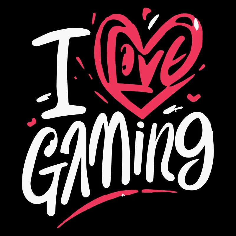 Geschenk "Ich liebe Gaming", Leidenschaft für das Spiel