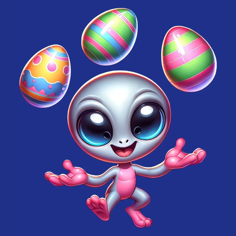 Alien Easter Juggler: Egg Acrobatics