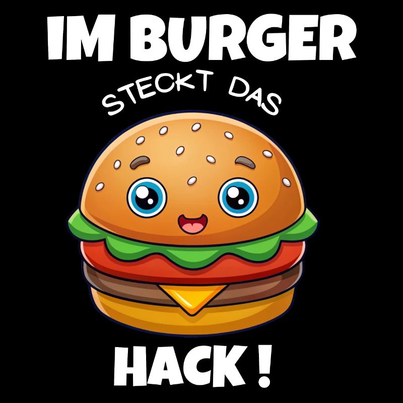 Dans le burger se trouve le hamburger haché / cheeseburger