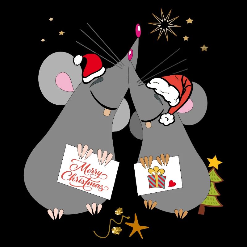 Noël Joyeux Noël Souris