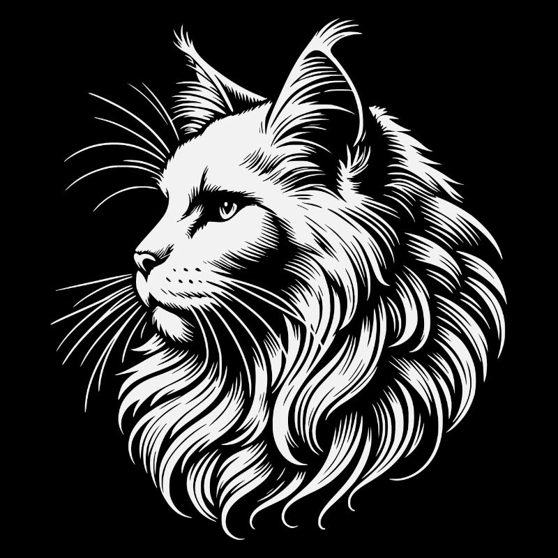 tête de chat maine coon