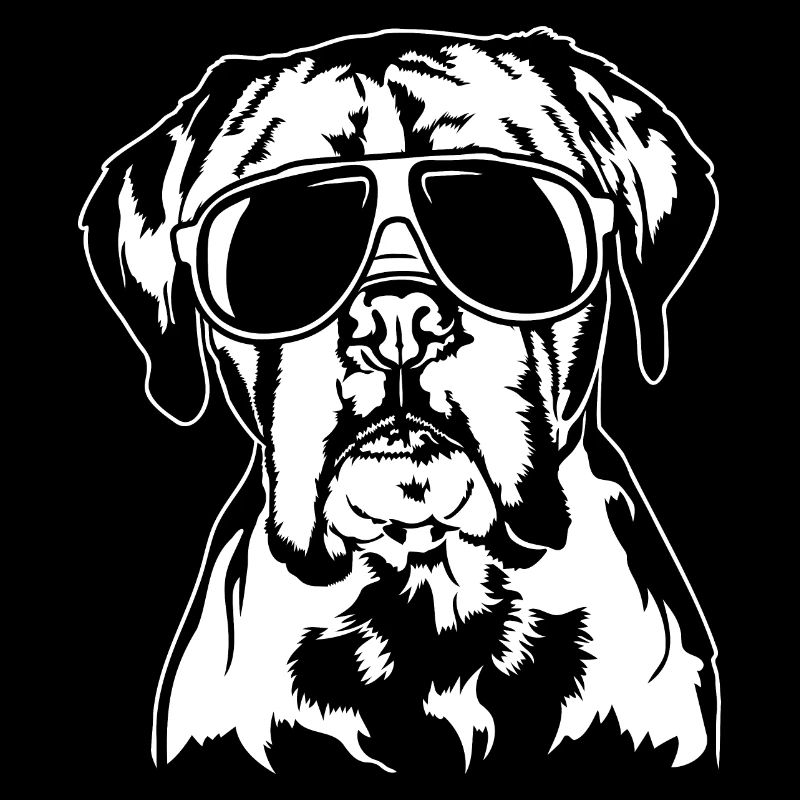 Boxer Sonnenbrille cool Hunde Hund Wilsigns