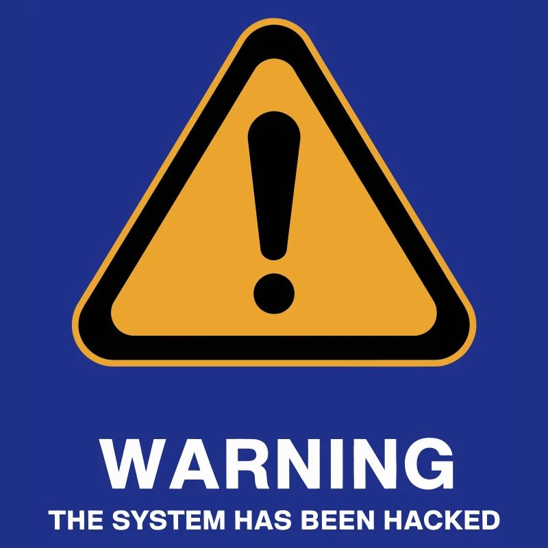 Hacked System Warning Icon