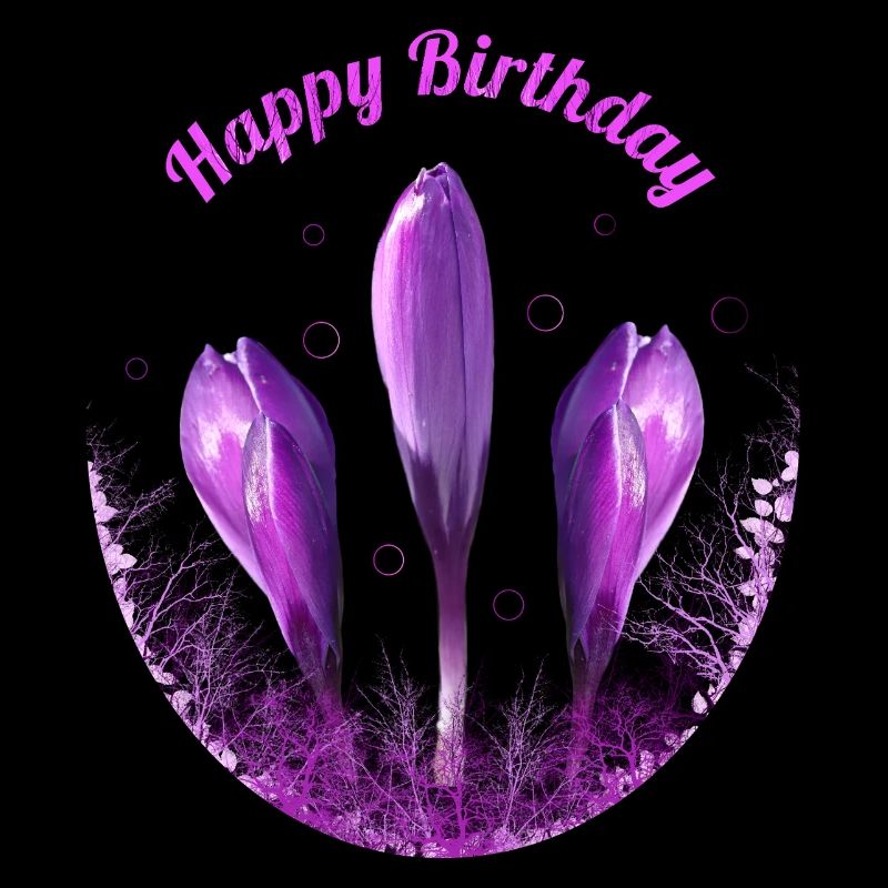 Crocus Joyeux Anniversaire Fleurs