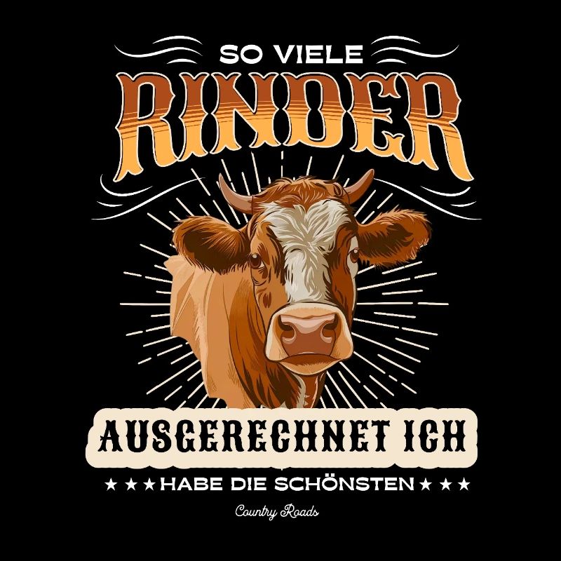 Lustiges Rinder Geschenk mit Spruch