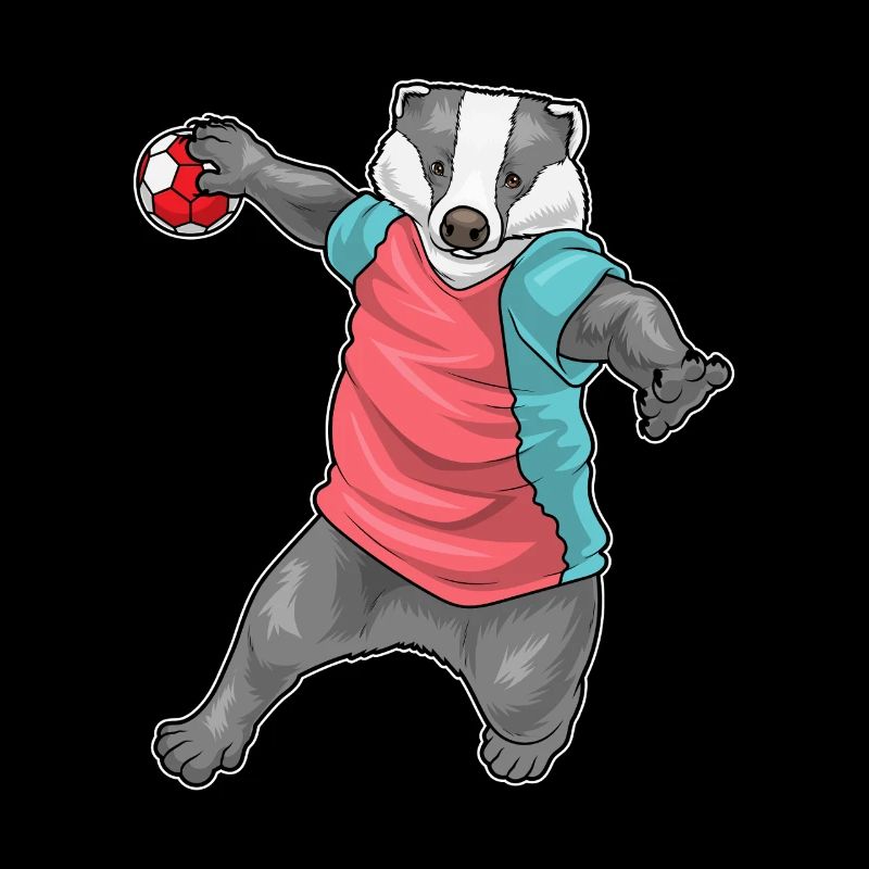 Badger Handball Player Handball