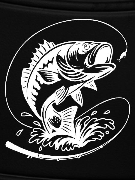 Dynamische Barschfisch-Illustration