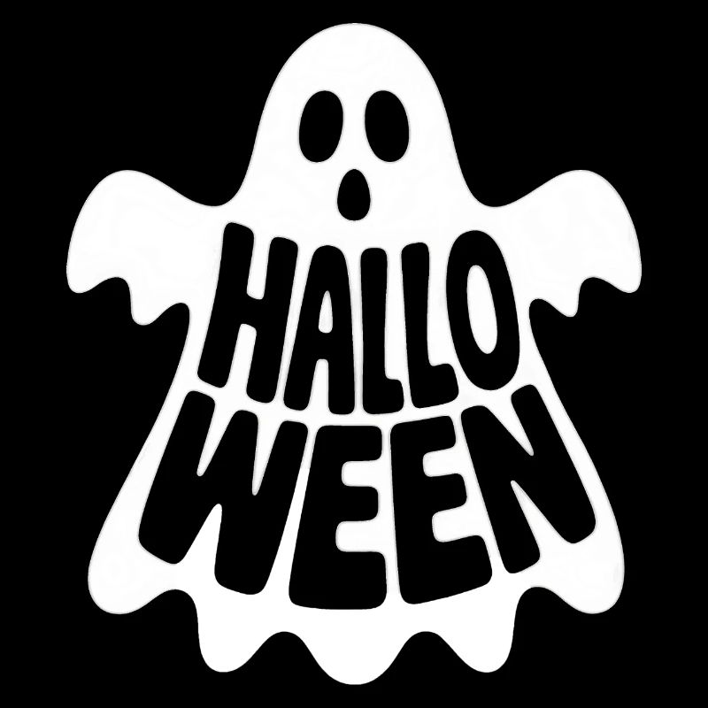 Halloween Ghost - Cool Spooky Logo