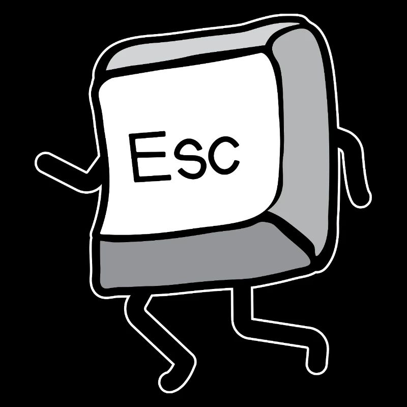 Cartoon Bewegung Esc-Taste