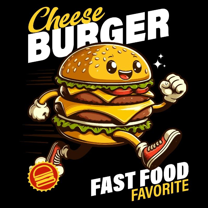 Animierter Sprint Cheeseburger