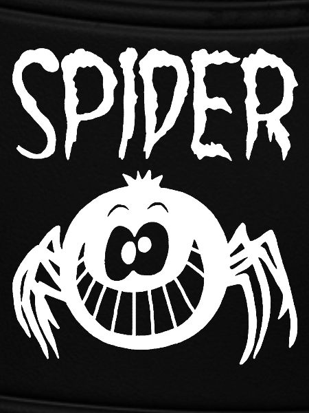 Lustige schwarze Spinne