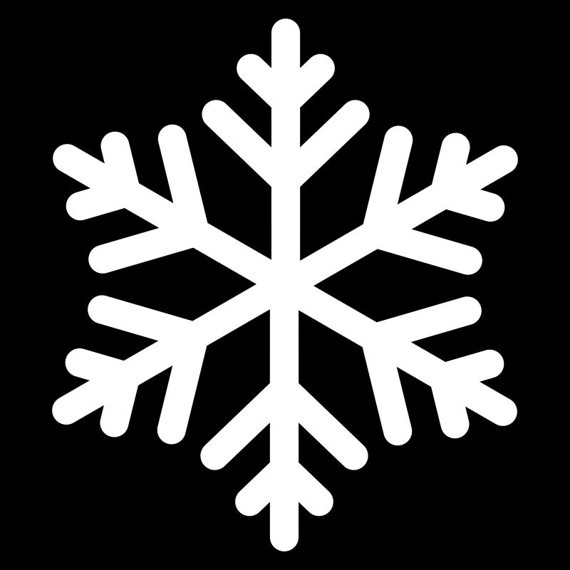 Schneeflocke Puristisch