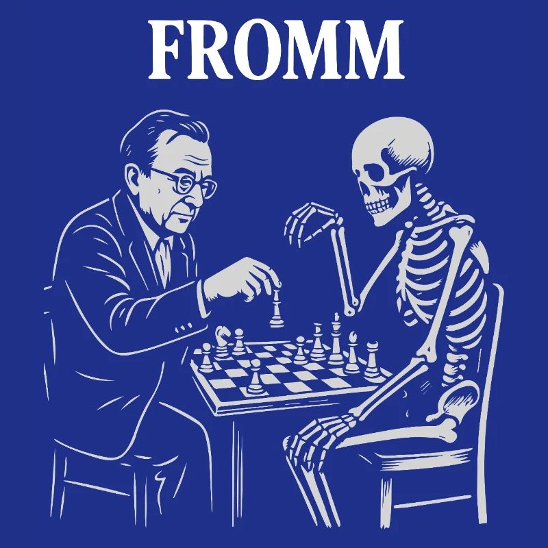 Noir Chess: Erich Fromm psychoanalysis vs Skeleton
