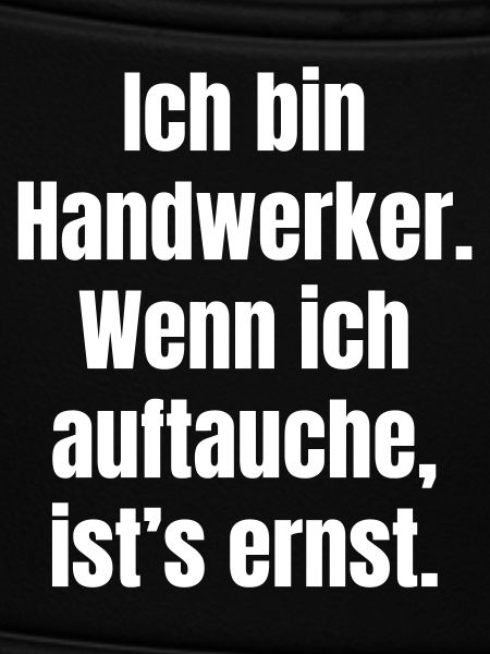 Handwerker Auftauchen Ernst