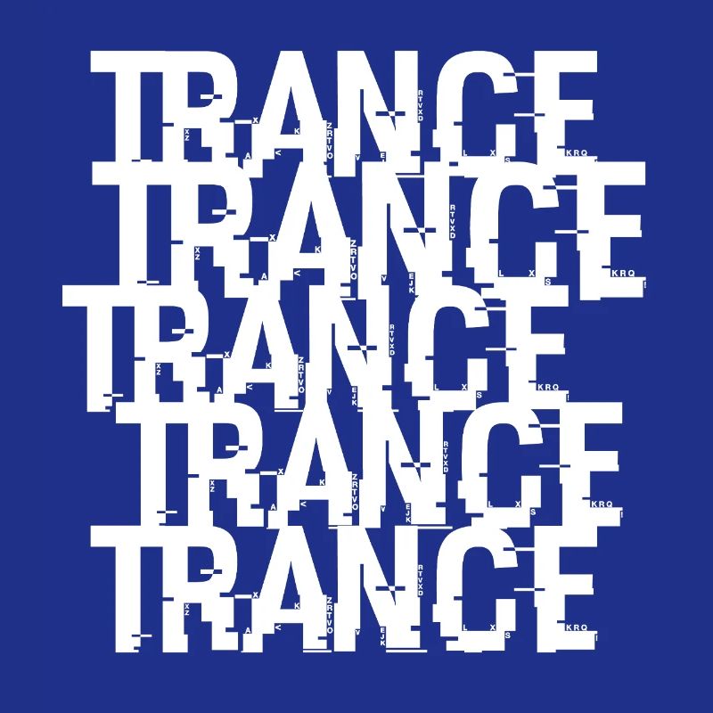 Trance Typographic Pattern