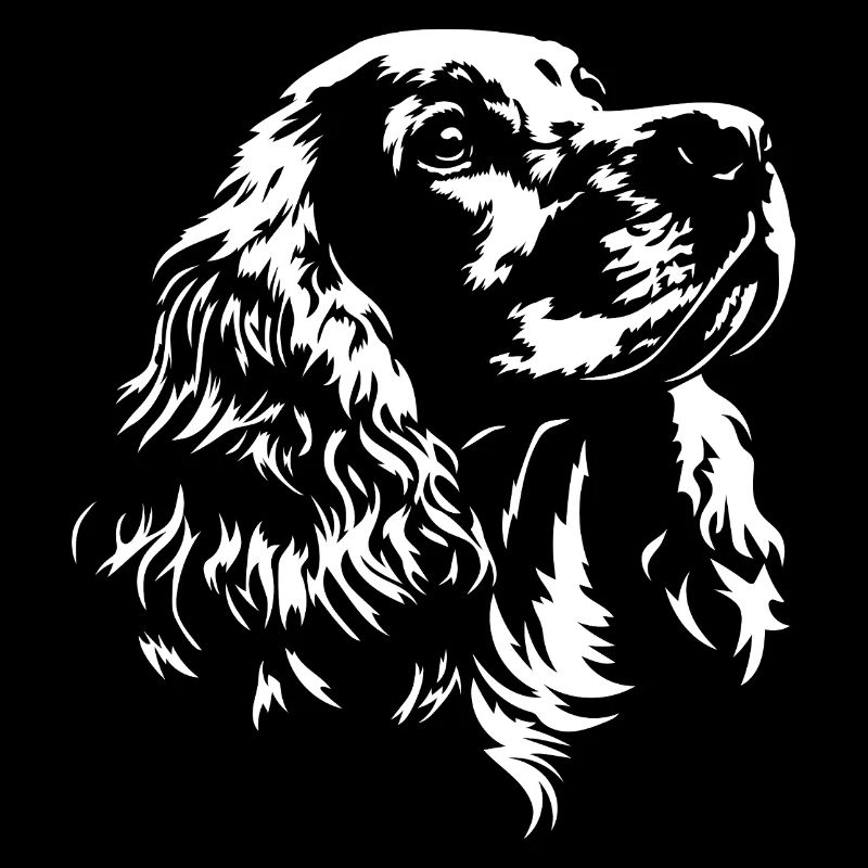 Chiens en silhouette du cocker espagnol anglais Wilsigns