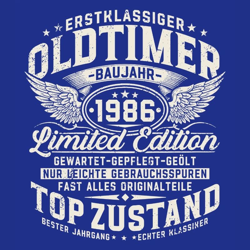 Oldtimer 1986 40 Geburtstag Geschenk Retro 