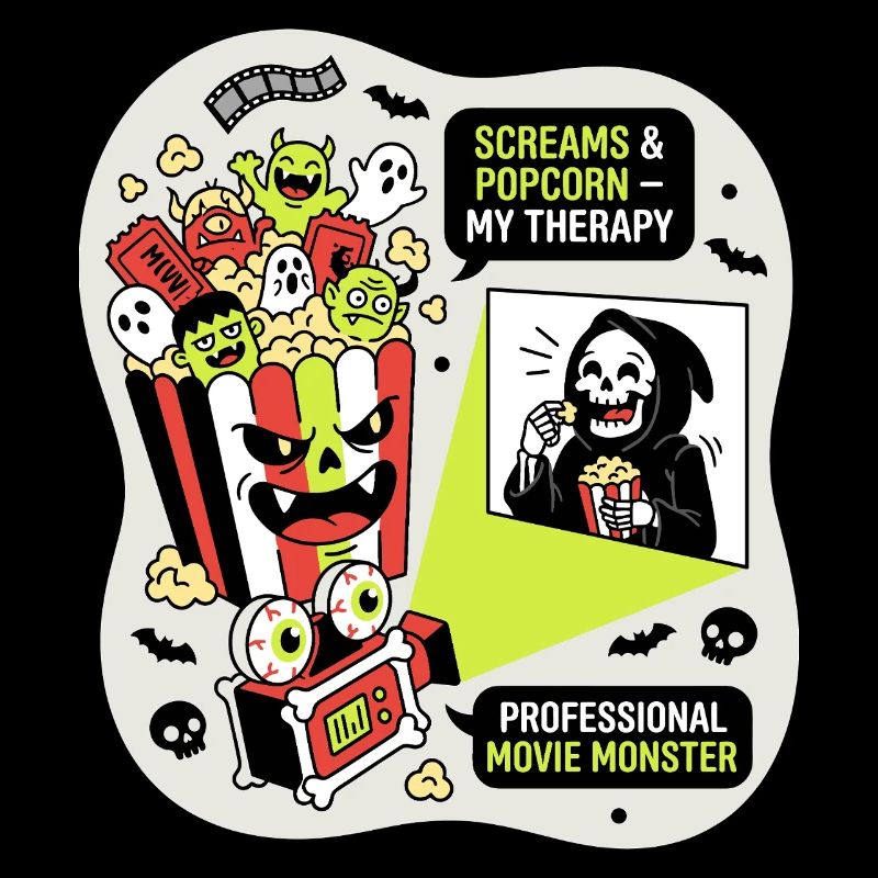 Thérapie des monstres du popcorn