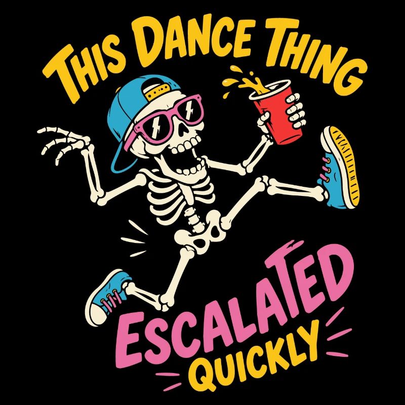 Dancing Skeleton Escalated Quickly Party