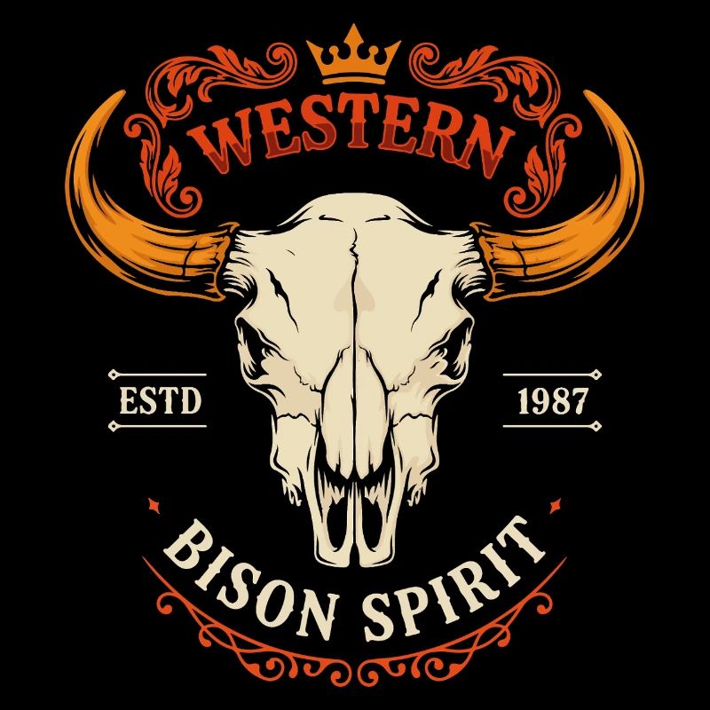 Crâne d’esprit du bison occidental
