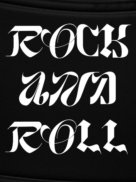 Rock'n'Roll-Logo-Glyphen