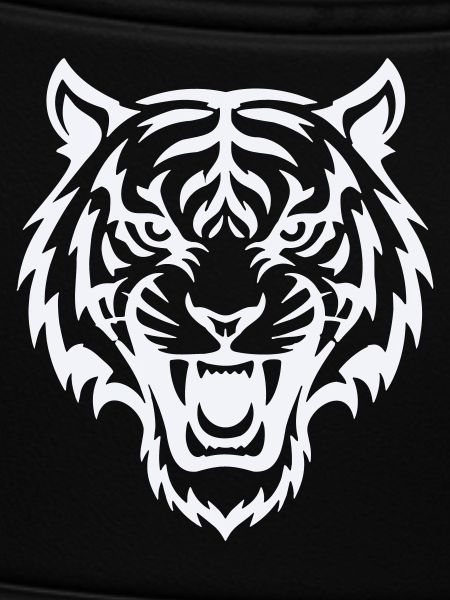 Stylized tiger head pattern