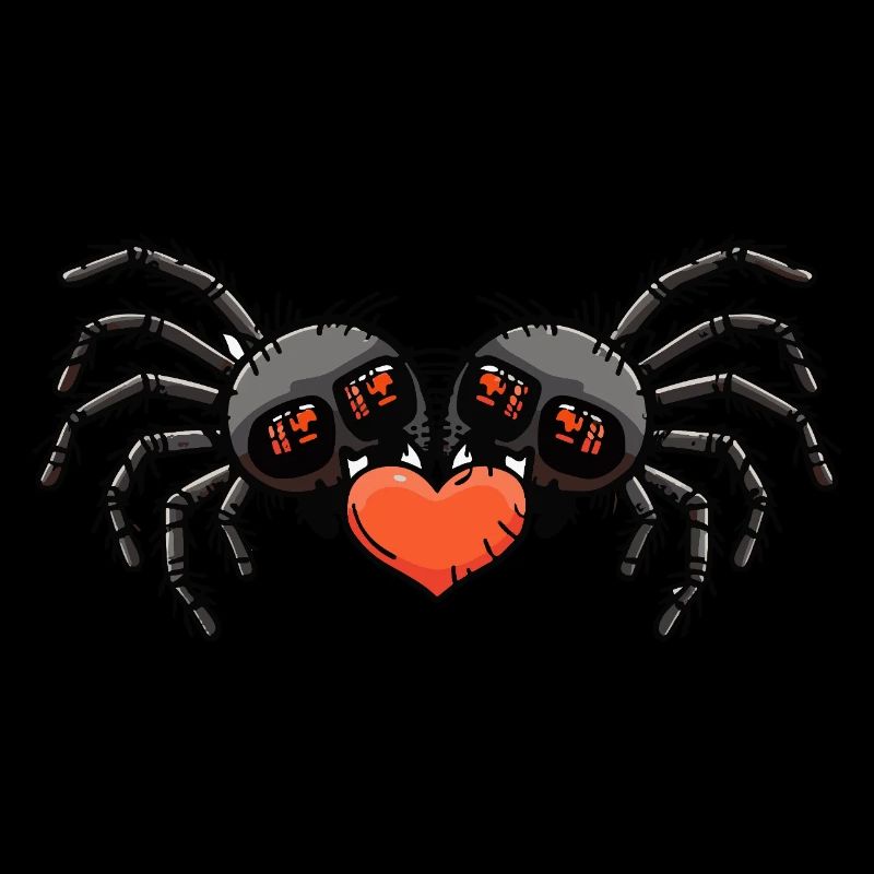 Tarantula Spider Couple Heart