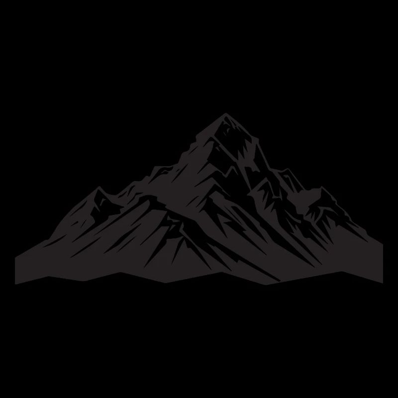 Berge Symbol Silhouette