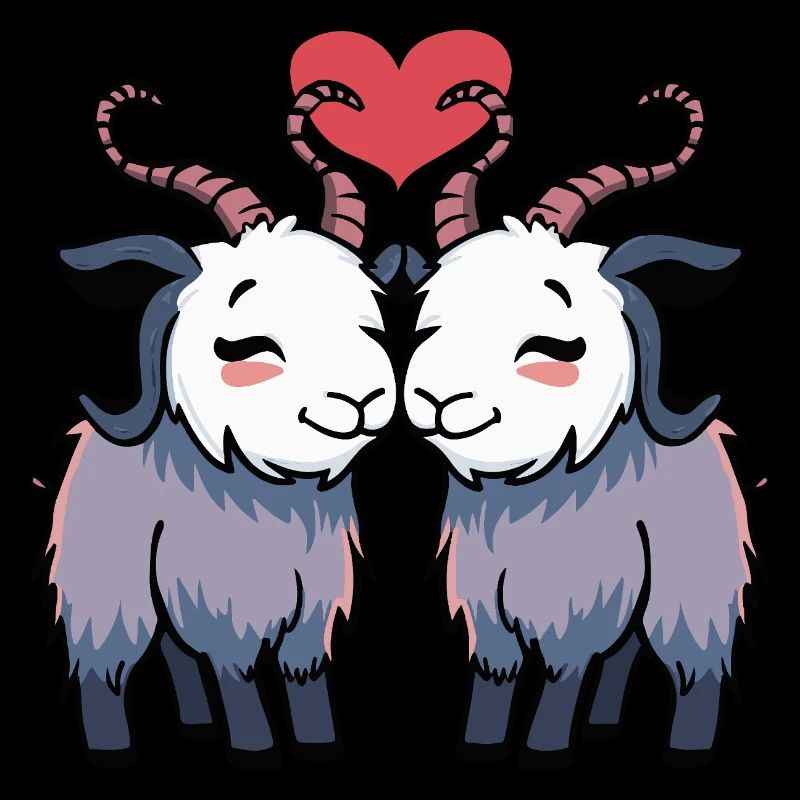 Ziege Paar Herz