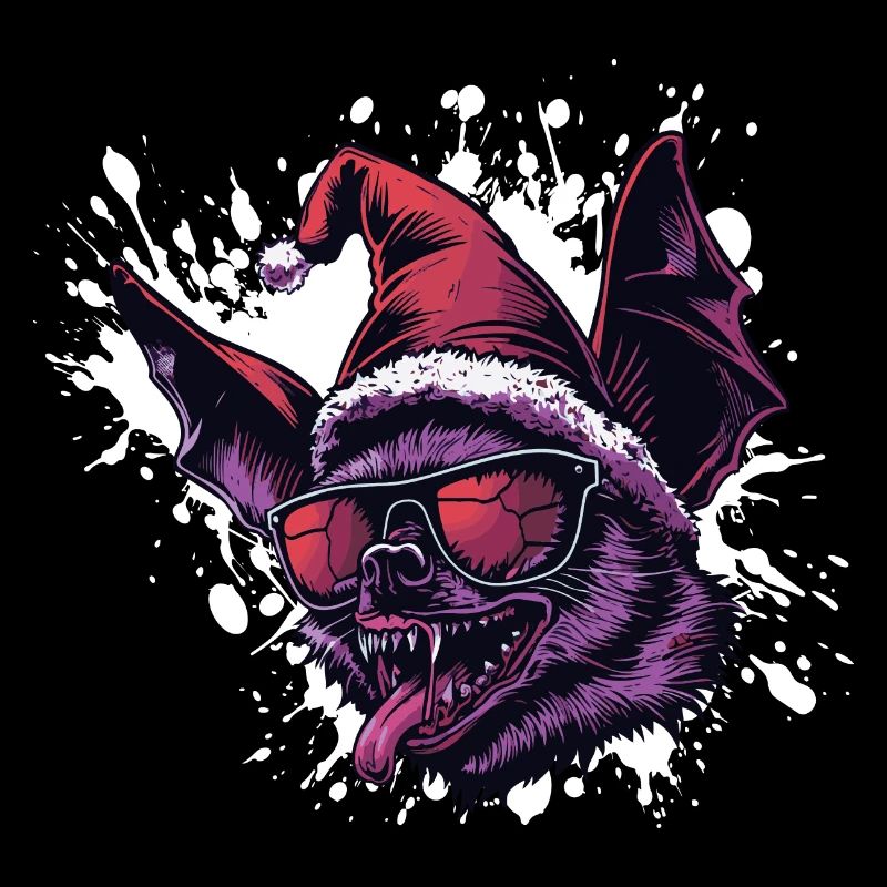 Fledermaus Weihnachten Lustig