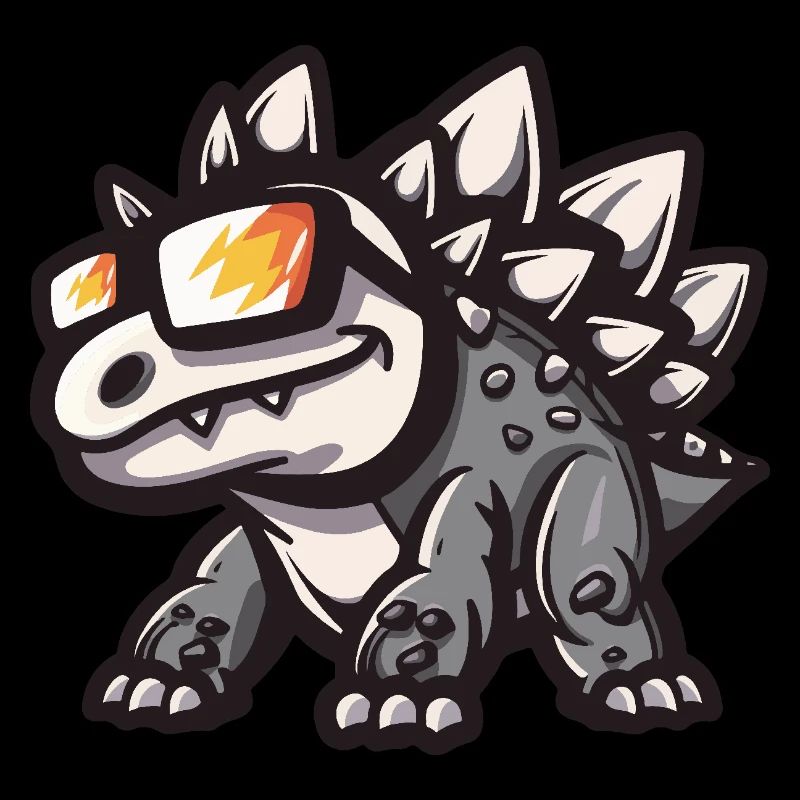 Dinosaur stegosaurus Cool Comic