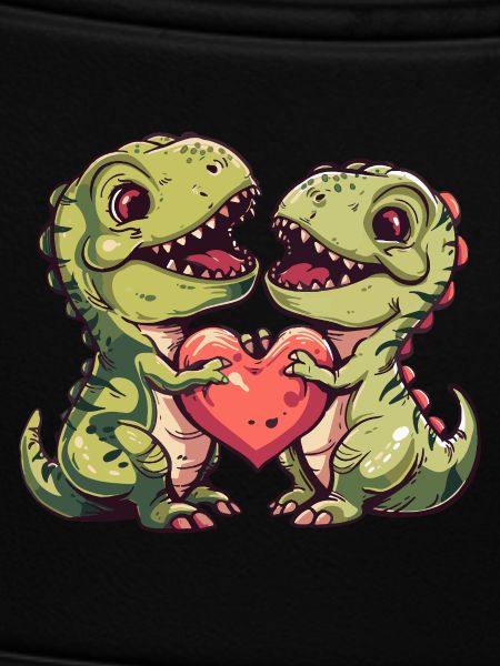Dinosaurier Liebe Paar