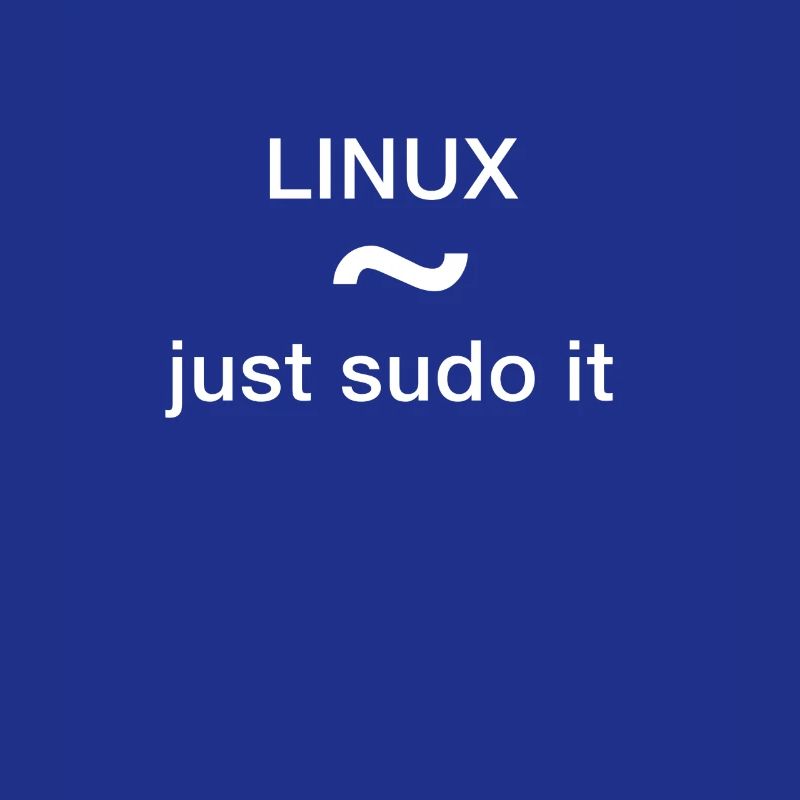 linux just sudo it Admin Programmer pc Nerd lol