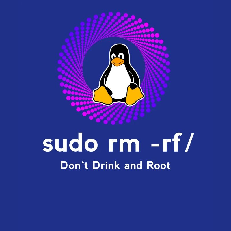 Computer Sys admin Penguin Nerd pc sudo rm -rf cod