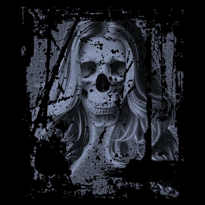 Skull Girl blue