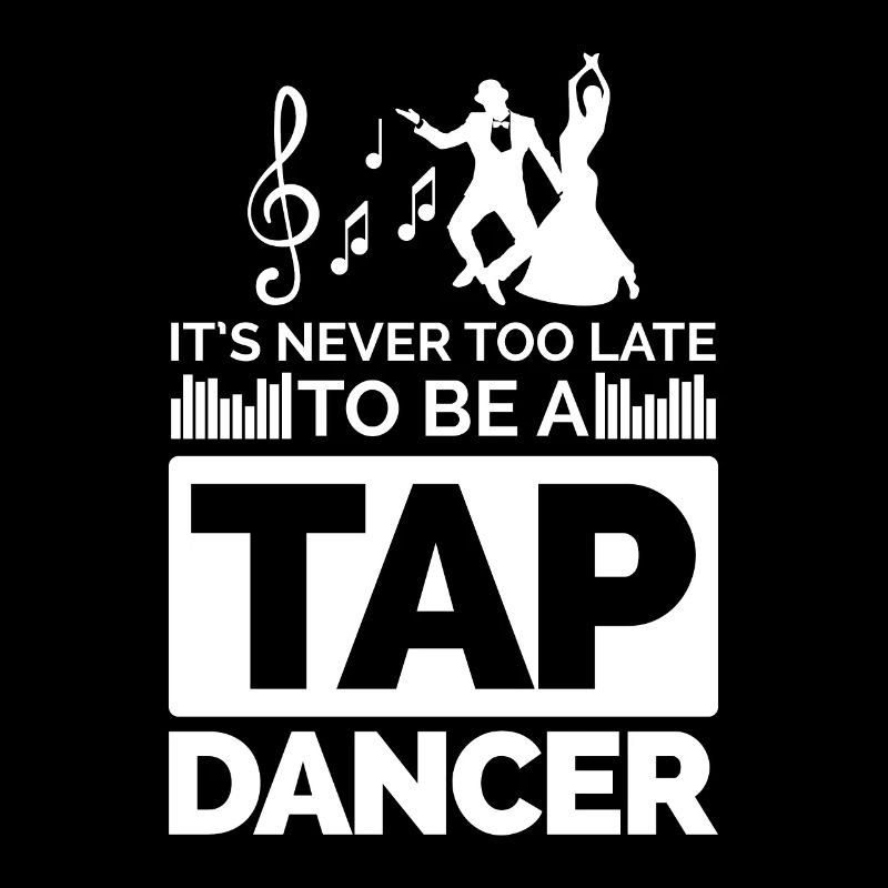 Dance motif with notes and dancers