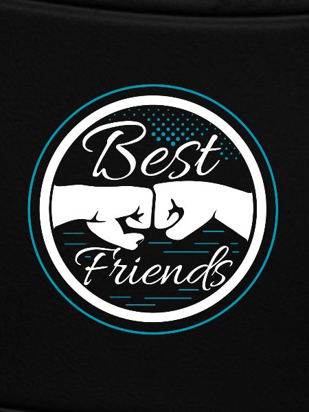 Beste Freunde Fäuste Badge