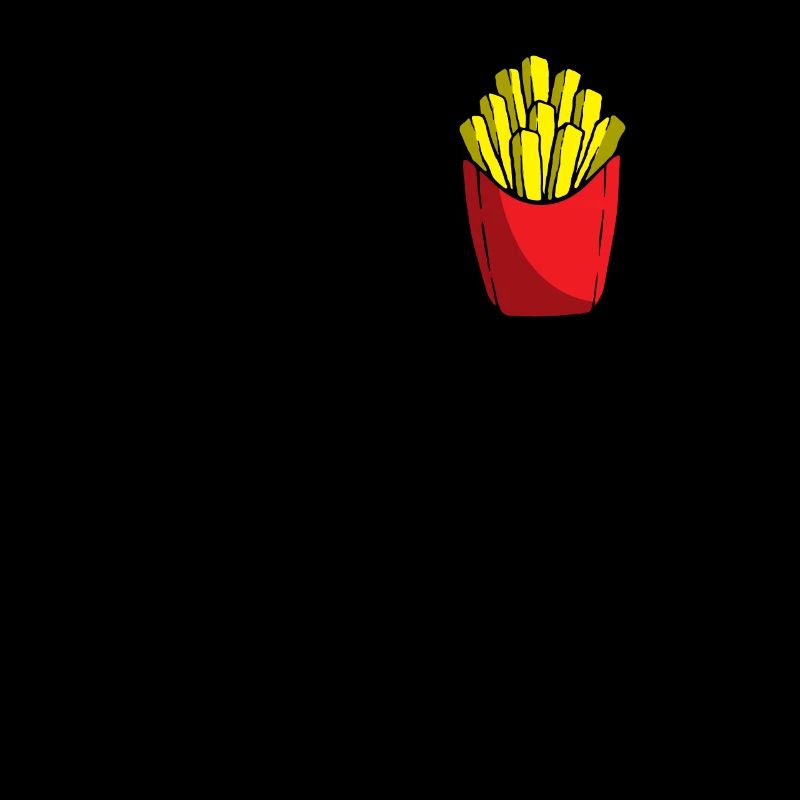 Pommes in Brusttasche