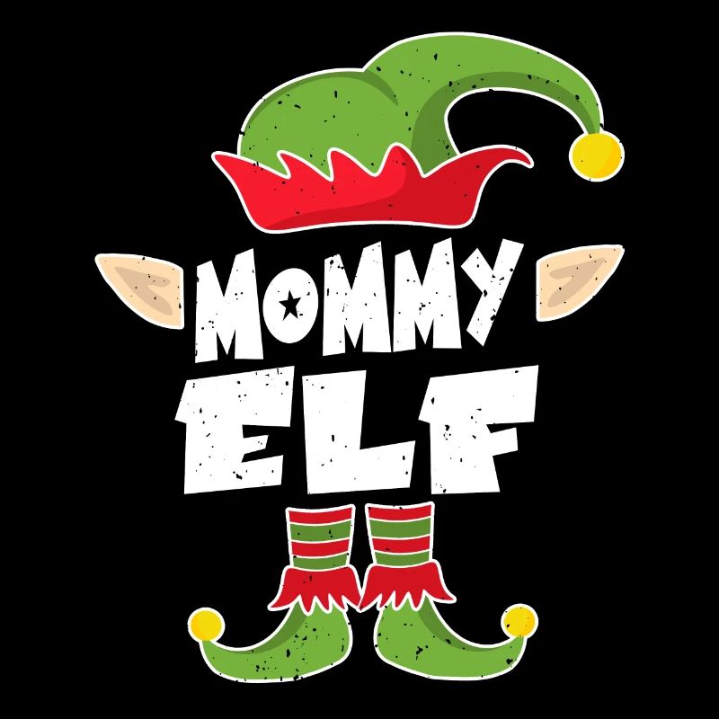 Mom Elf Christmas Present Mère Noël