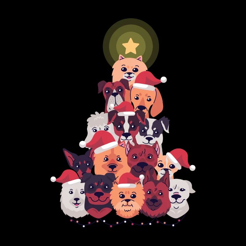 Chien sapin de Noël