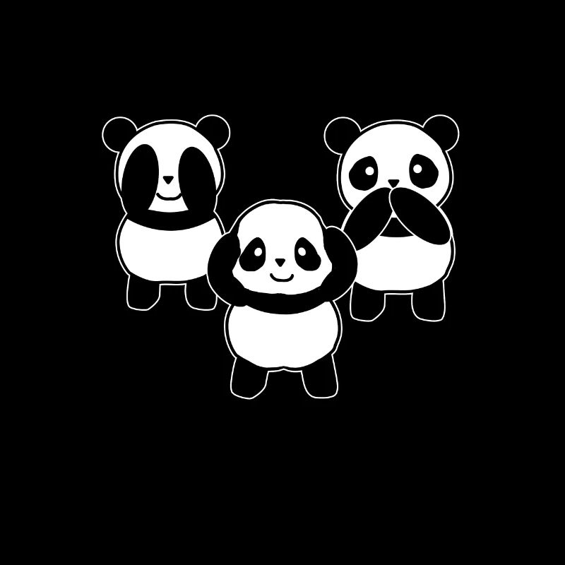Panda bär geschenke shirt