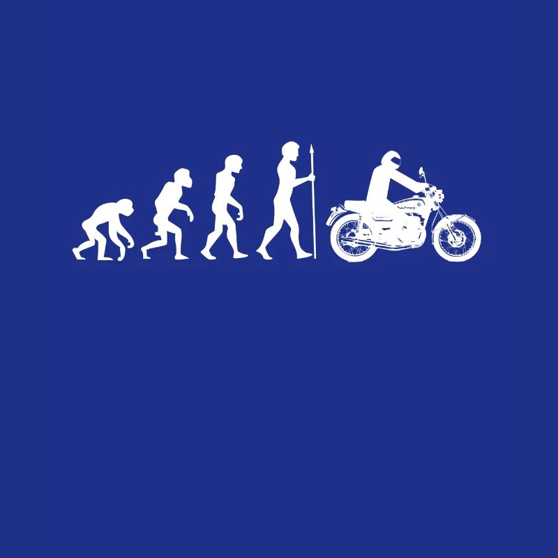 Evolution Monkey Human Motorcycle Biker Gift Idea